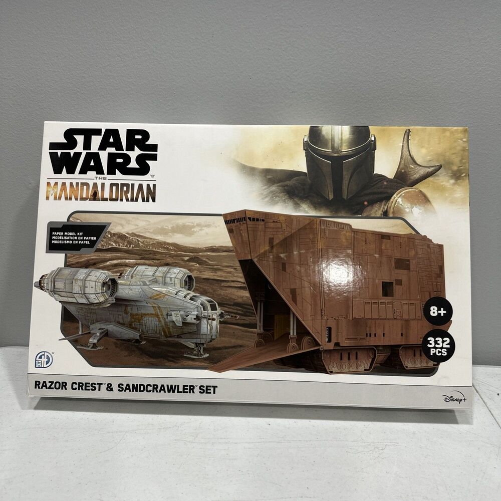 Star Wars The Mandalorian RAZOR CREST & SANDCRAWLER set Paper model kit